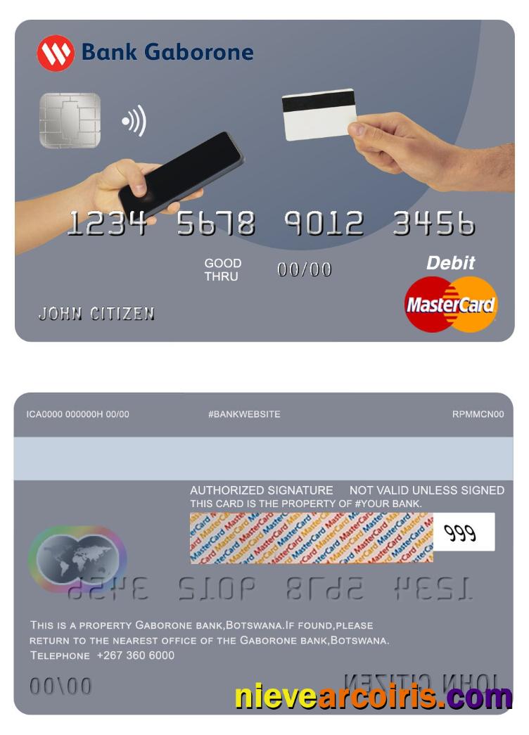 Botswana Gardobone bank mastercard